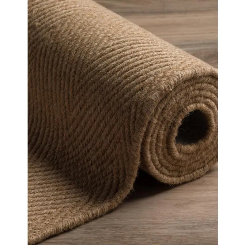 Handloom Hand Loomed Haven Wool Rug - Beige media 5