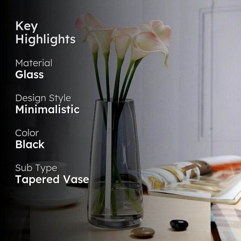 Madge Glass Vase - Black media 2