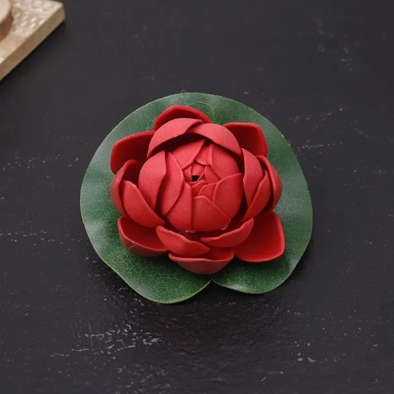 Timeless Floating Artificial Lotus - Red media 3
