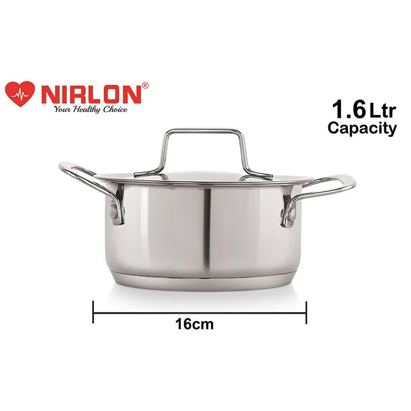 Nirlon Cooking Pot With Lid - 1600 ML/6 Inches media 8