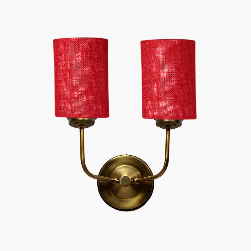 Lumoire Duo Metal Wall Lamp - Maroon media 5