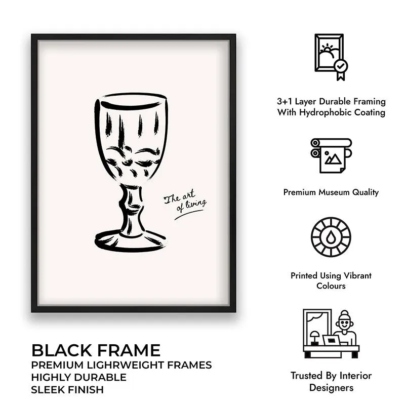 Still Sip Canvas Wall Painting With Black Frame media 9