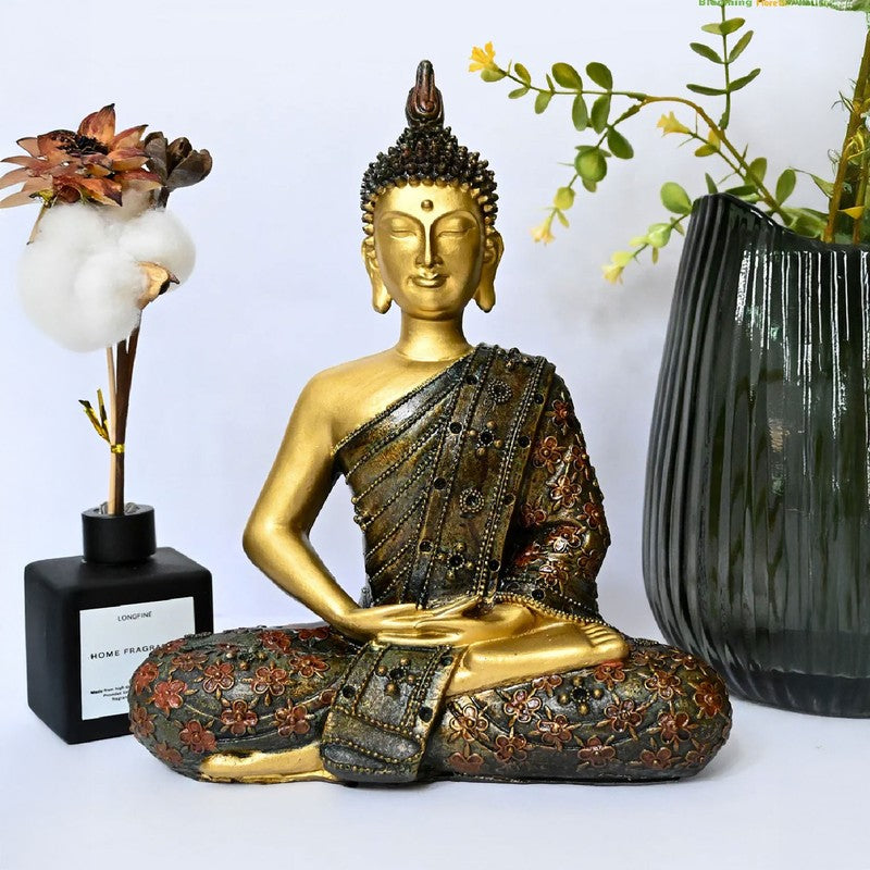 Peaceful Buddha Showpiece media 6