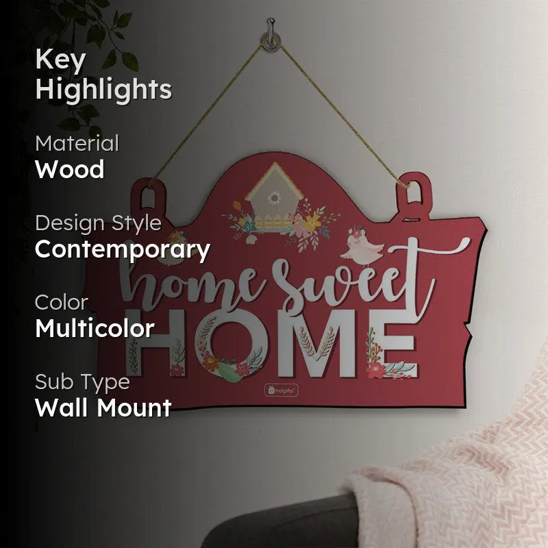 Sweetest Home Wooden Wall Accent - Red media 2