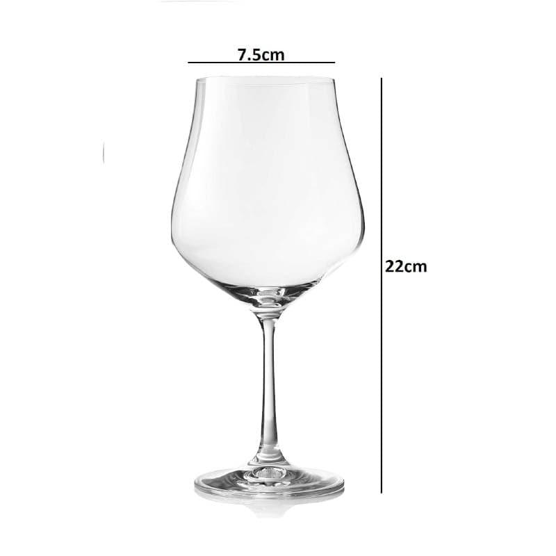 Stella Bohemia Crystal Red Wine Glasses (600 ML) - Set Of Six media 4