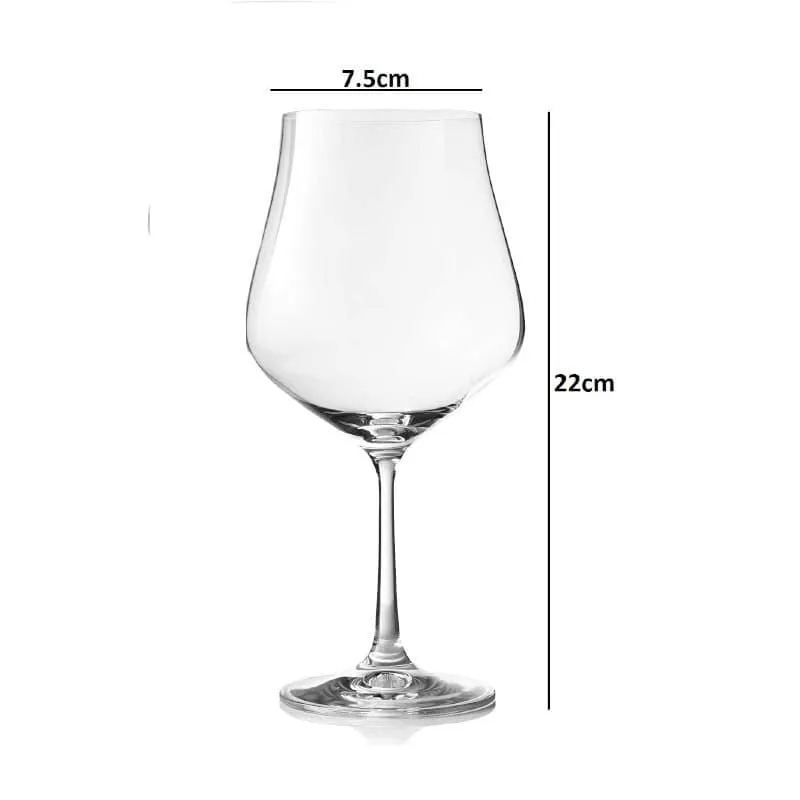 Stella Bohemia Crystal Red Wine Glasses (600 ML) - Set Of Six media 4