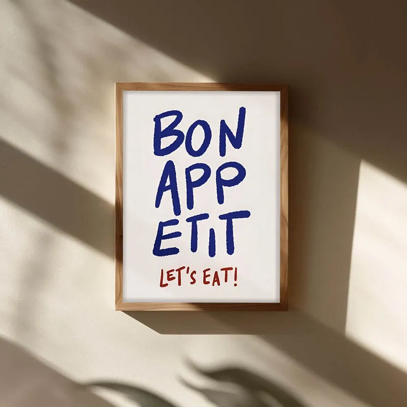 Bonappetit Archival Canvas Wall Art - Brown media 3