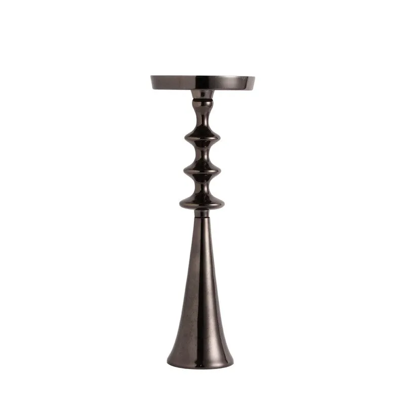 Aureline Classic Pedestal Candle Holder - Black media 4