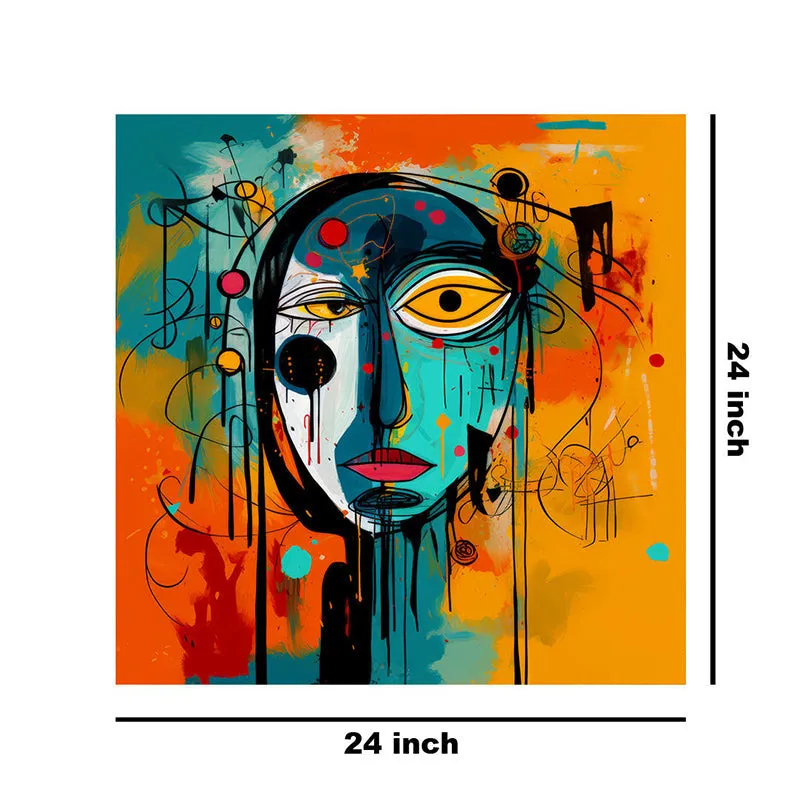 Woman Abstract Poly Canvas Wall Painting media 9