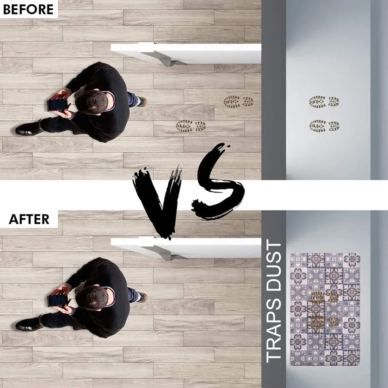 Faded Motifs Anti-Fatigue PVC Door Mats media 4