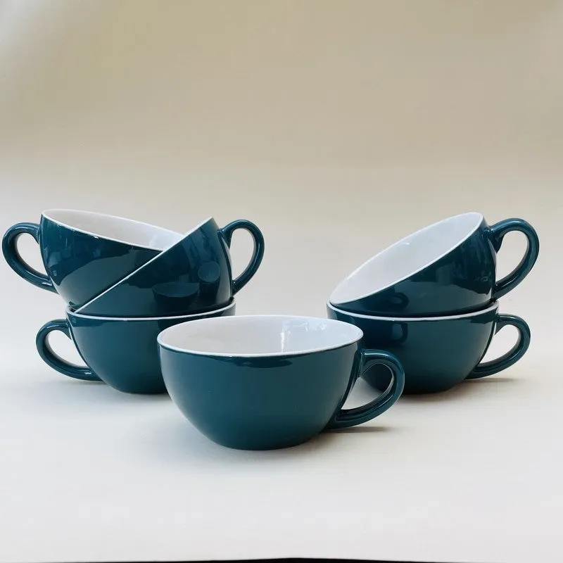 Home Ceramic Tea Cup (240 mL Each) - Set Of Six media 5