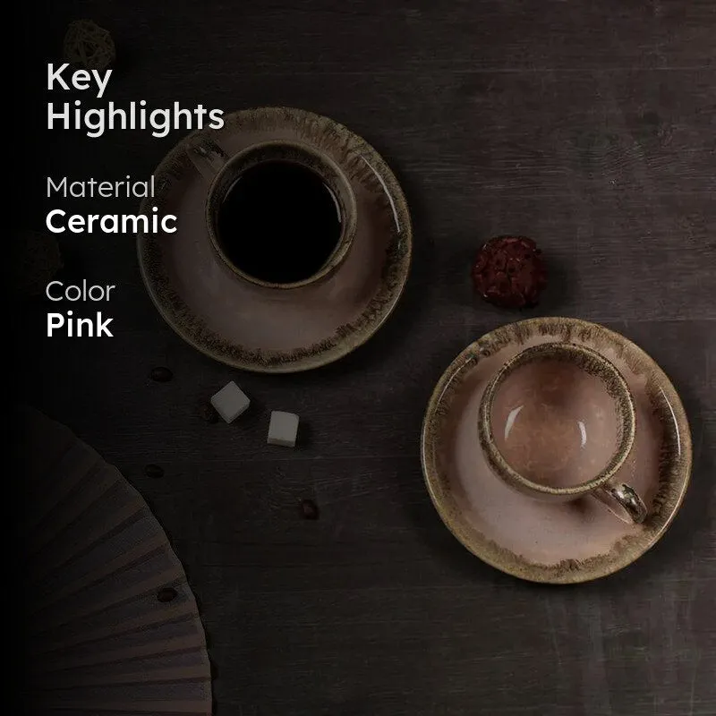 Oshin Handmade Cup & Saucer - 300 ML media 2