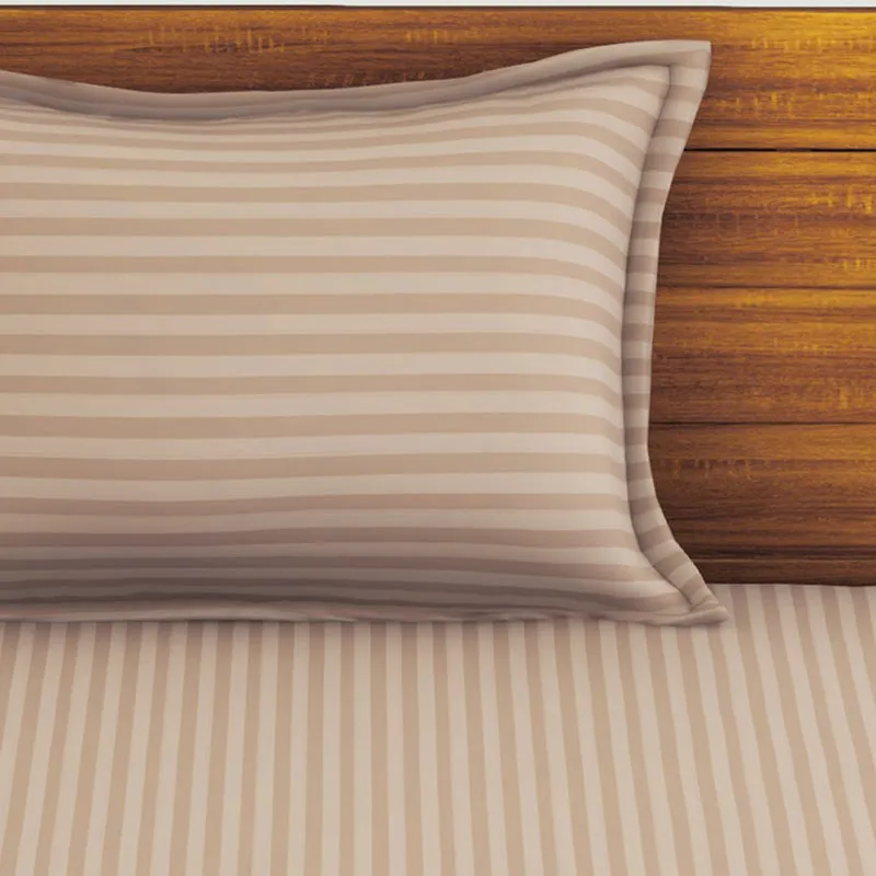 Hilton Cotton Bedsheet (Beige) - 210 TC media 5