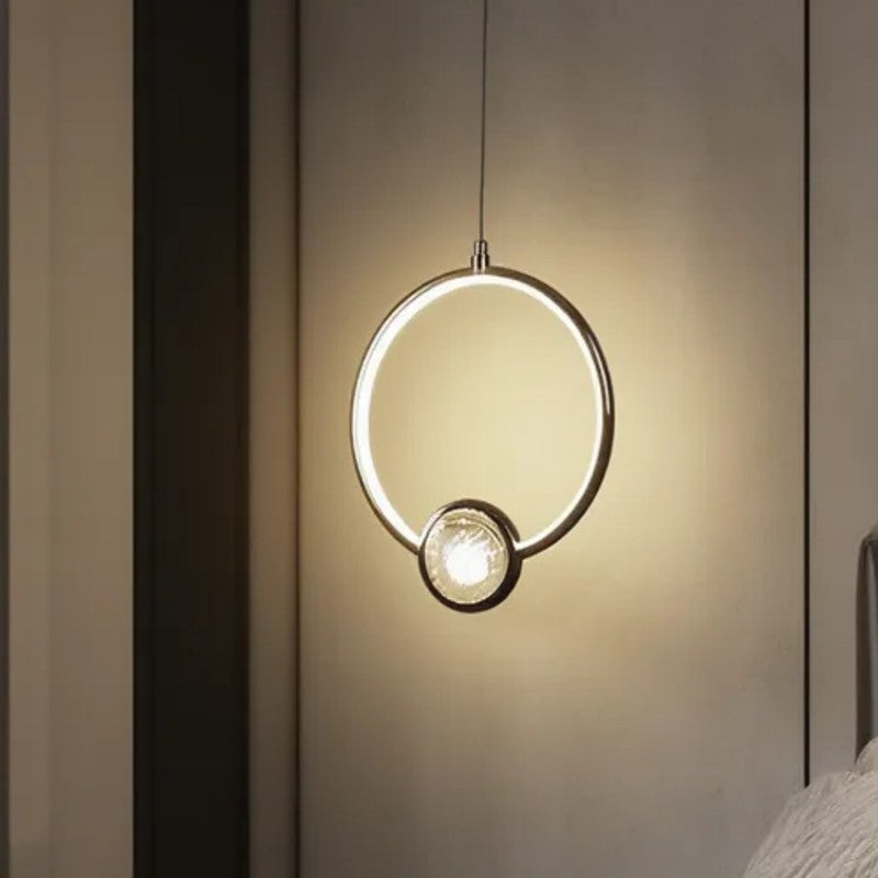 Hailera Iron Ceiling Lamp (Silver) - Round