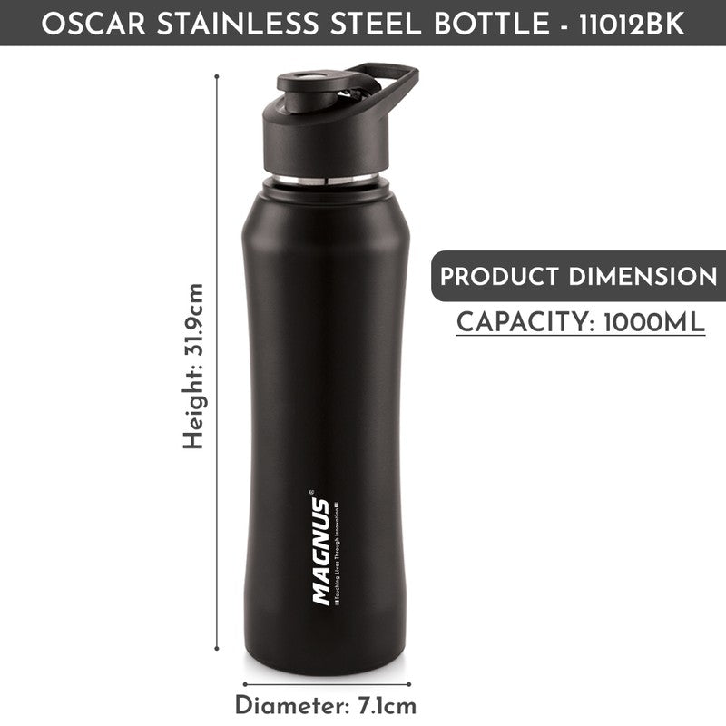 Fluxa Stainless Steel Water Bottle (Black) - 1000 mL media 11