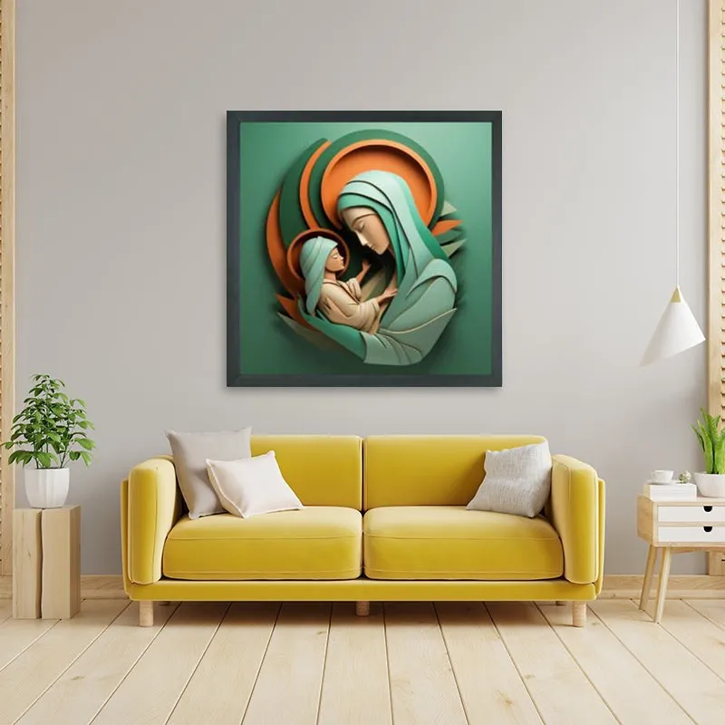 Mother Mary & Baby Jesus Wall Art media 4