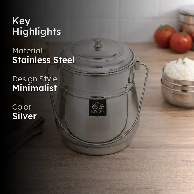 Hive Silver Stainless Steel Container - 1300 mL media 2