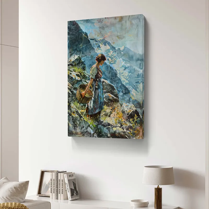 Mountain Wanderer Wall Painting media 4