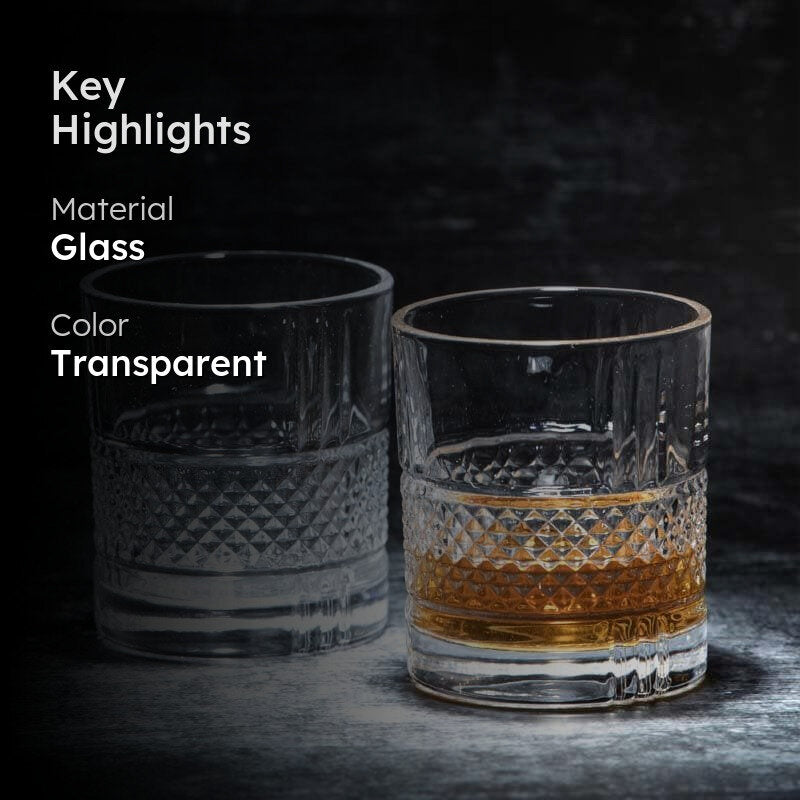 Cassey Old Fashioned Glasses (280 ML) - Set Of Six media 2