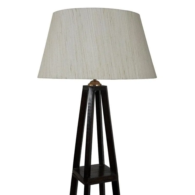 Seasa Wistera Floor Lamp With Shelf - Light Beige media 5