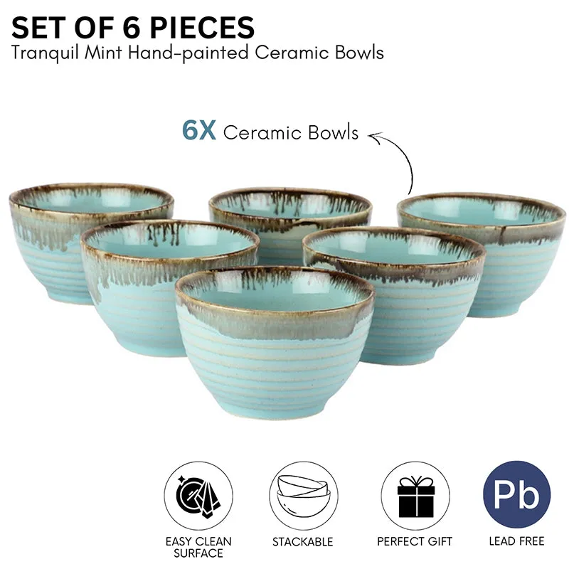 Casablanca Ceramic Snack Bowl (150 mL) - Set Of Six media 4