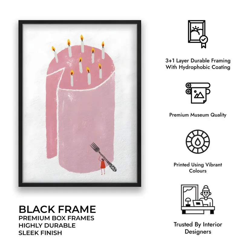 Sweet Slice Archival Canvas Wall Art - Black media 10