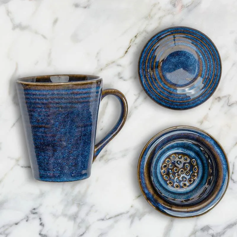 Meghneel Ceramic Mug With Infuser - 250 ML media 4