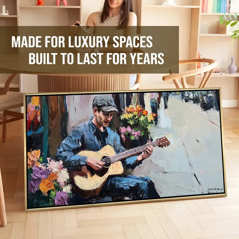Textured Rhythm Canvas Wall Painting With Frame media 7