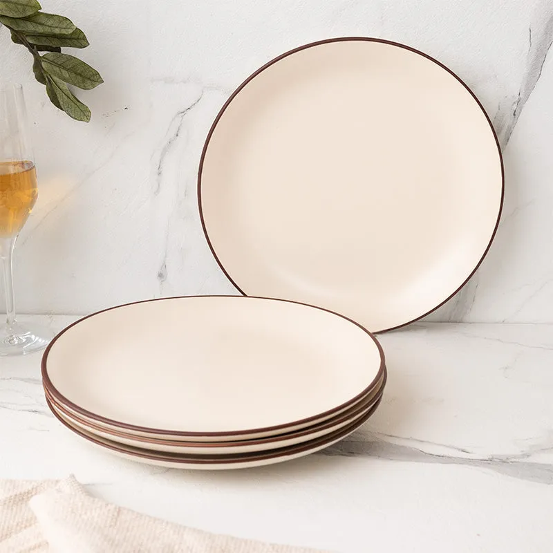 Riddo Dining Plate (Off White) - Set Of Four media 1