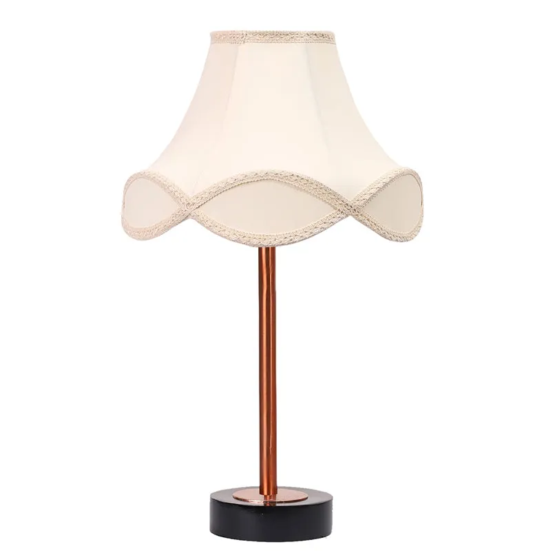 Valencia Arc Rodin Wooden Table Lamp - OffWhite,Copper,Black media 4