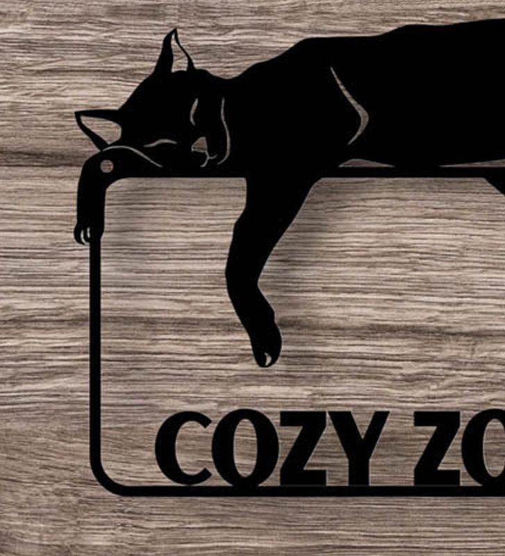 Cozy Zone Cat Nap  Mild Steel Wall Accent media 4