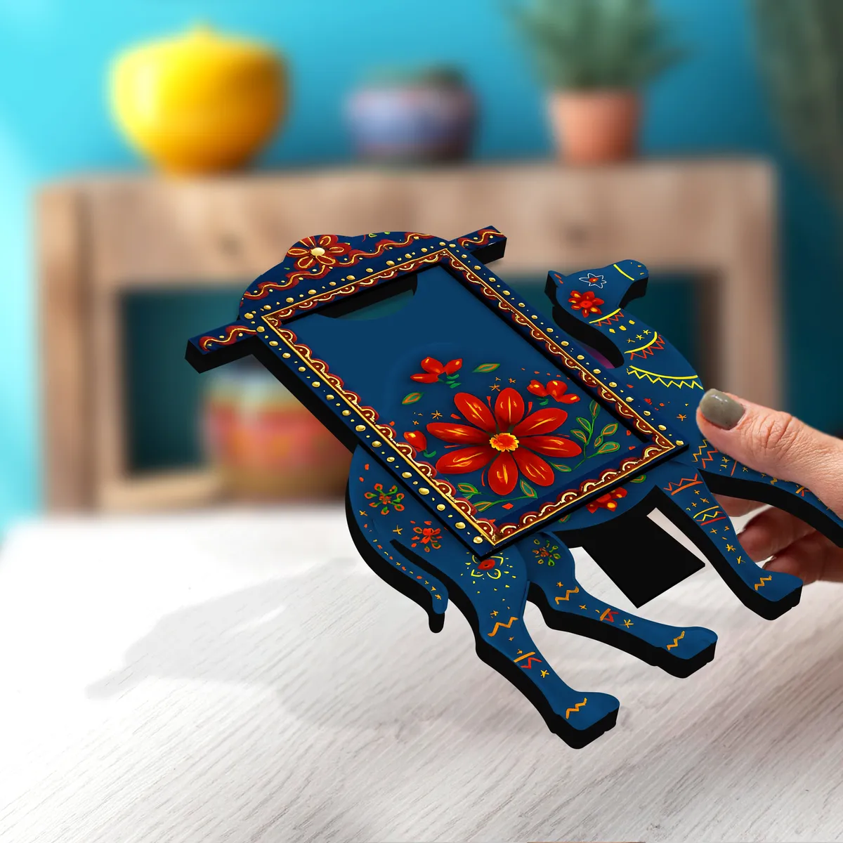 CamelBlue MDF Photo Frame - Blue media 3