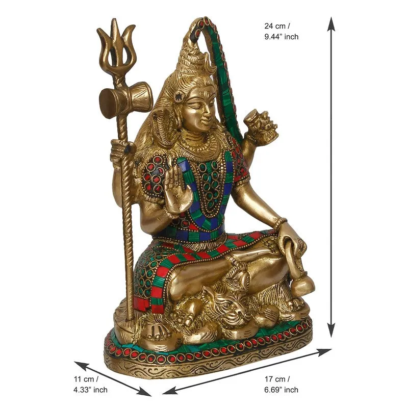 Angled product view of the idol with visible measurement arrows