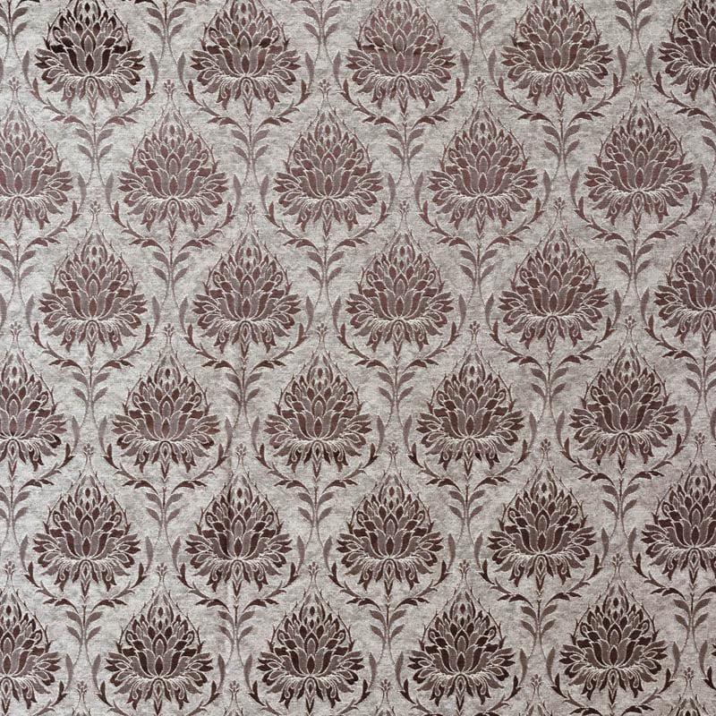 European Baroque Floral Single Curtain (Brown) media 4
