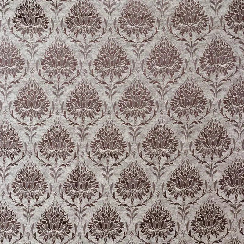 European Baroque Floral Single Curtain (Brown) media 4