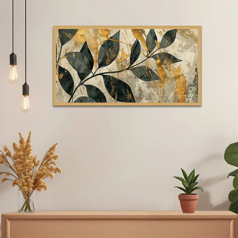 Art Of Leaves Canvas Wall Painting media 6