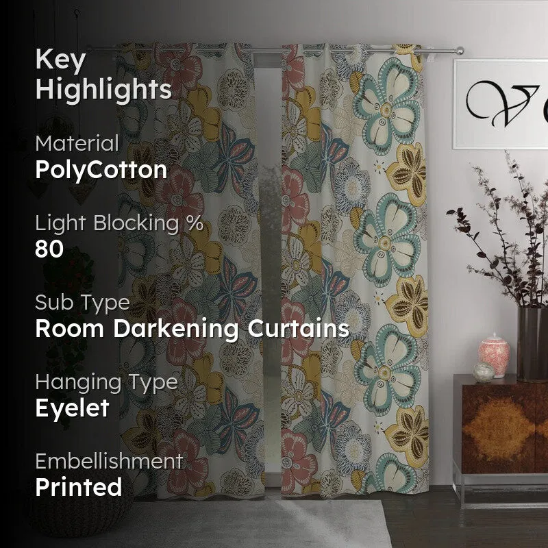 Petal Glow Curtains - Set of Two media 2