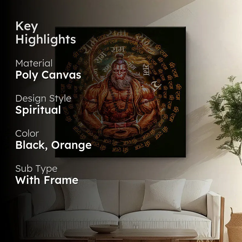 Anjaneya Veera Wall Painting media 2
