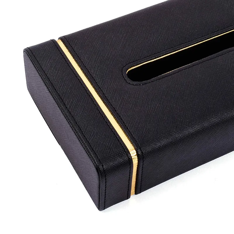 Ceastra Nuo Faux Leather Tissue Holder - Black media 6
