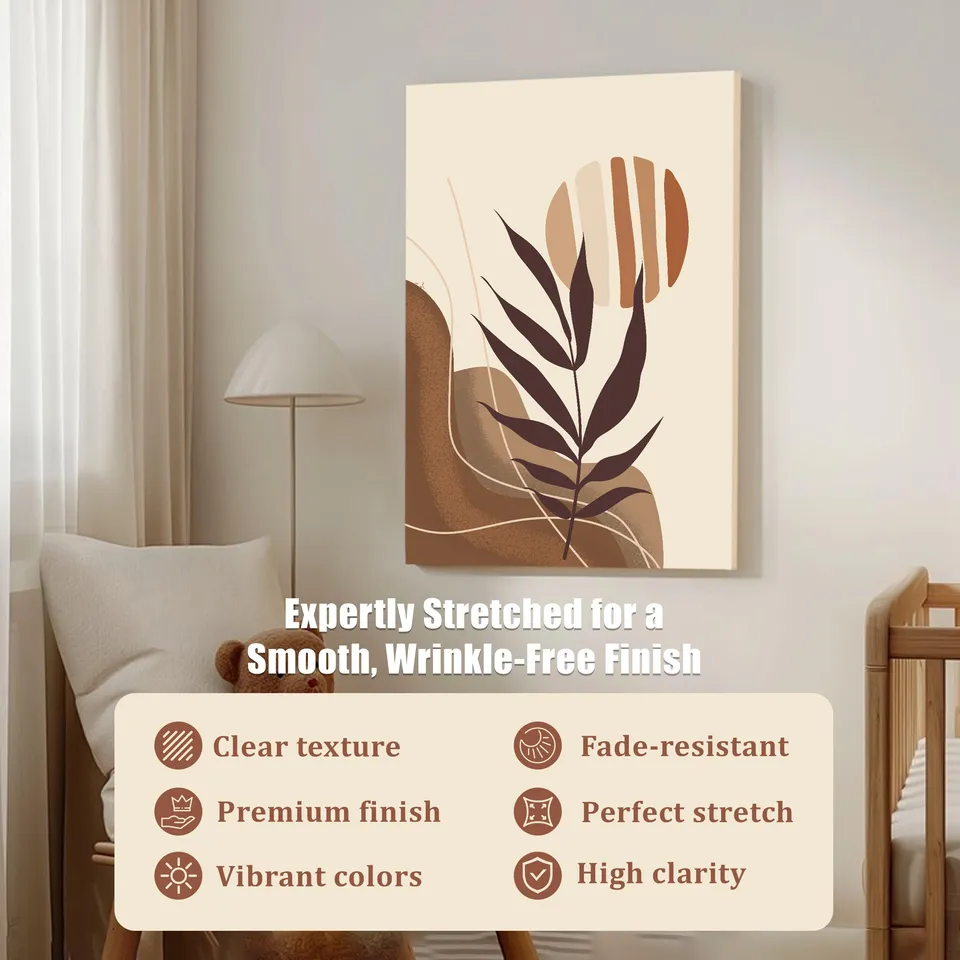 Boho Breeze Cotton Canvas Wall Painting media 5