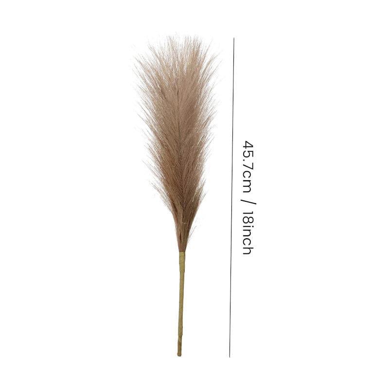 Faux Comet Pampas Grass (Brown) - Set Of Four media 5