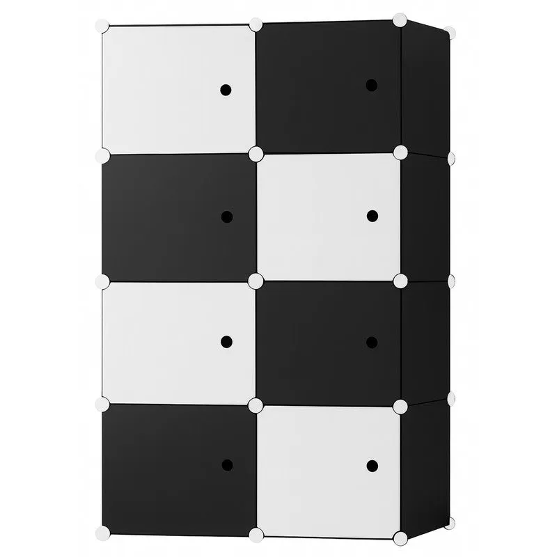 Rioware Multi-Compartment Storage Wardrobe Racks - Black media 4
