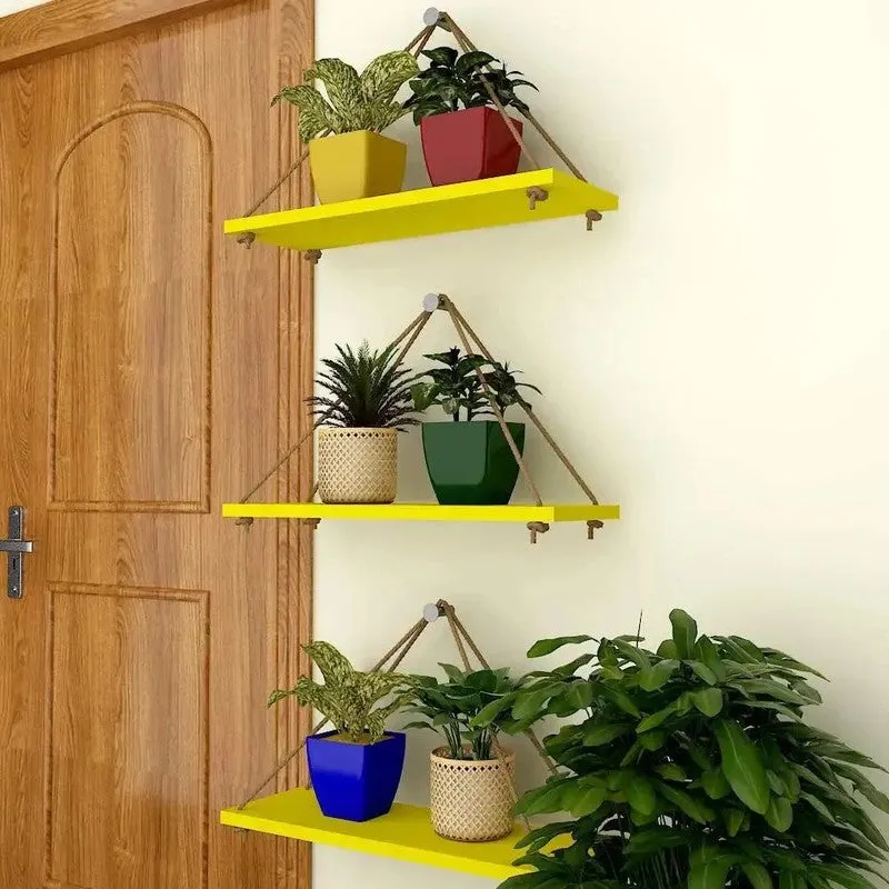 Accent Arc (MDF,Wood) Shelves - Set Of Three media 4