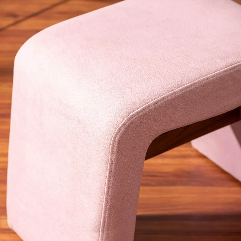 Hearth Fabric Stools (Pink,Beige) - Set of Two media 6