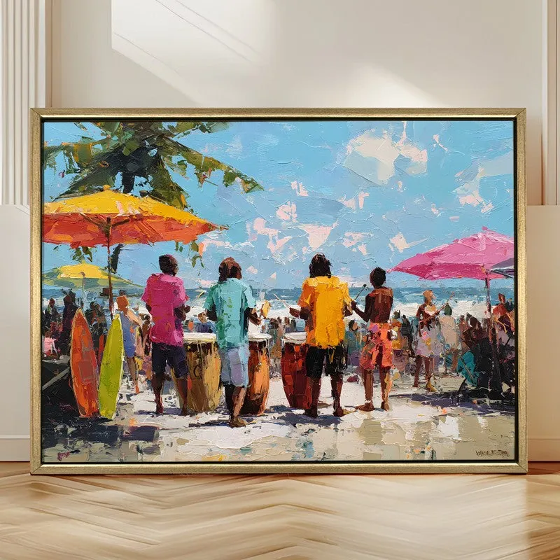 Coastal Melody Canvas Wall Painting With Frame media 4