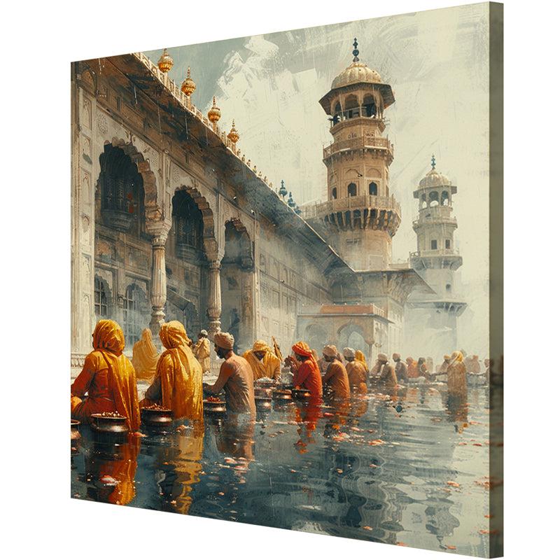 Spiritual Holy Bath Poly Canvas Wall Painting media 5
