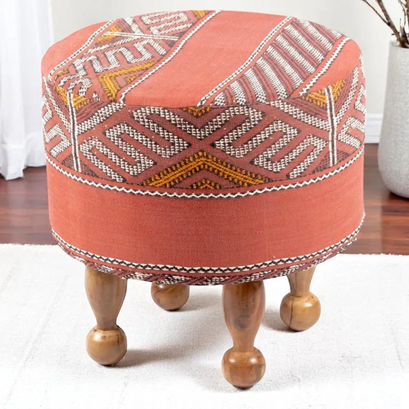 Hverix Acacia Wooden Ottomans media 1