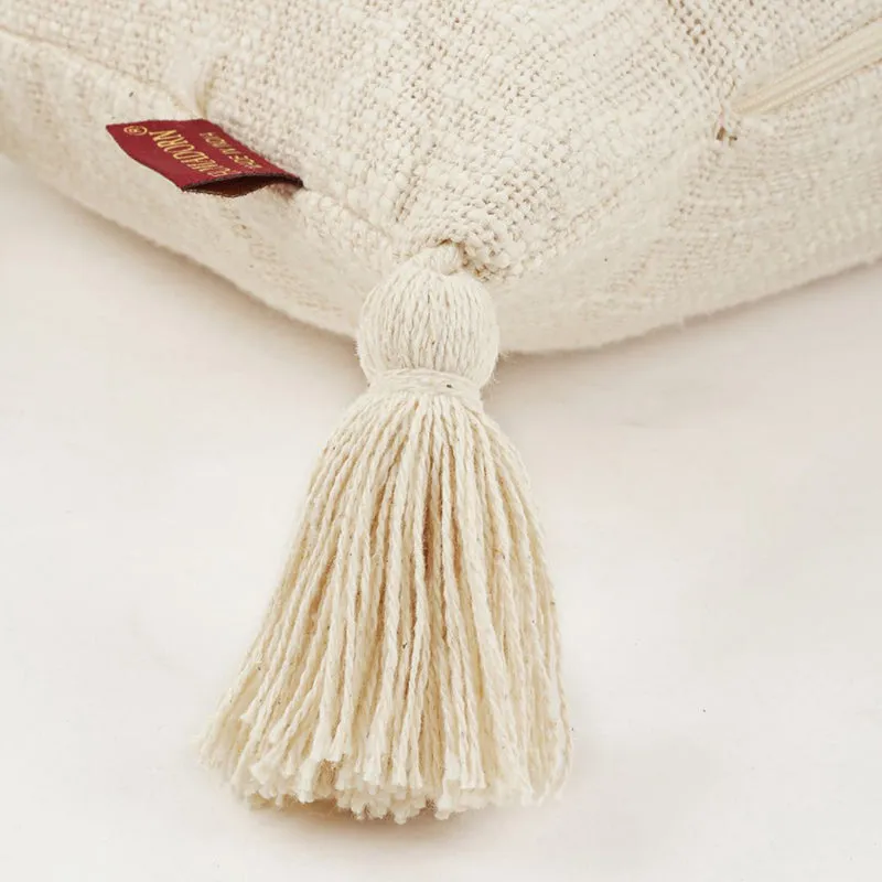 Claira Solid Cushion Cover (Off White) - Set Of Two media 7