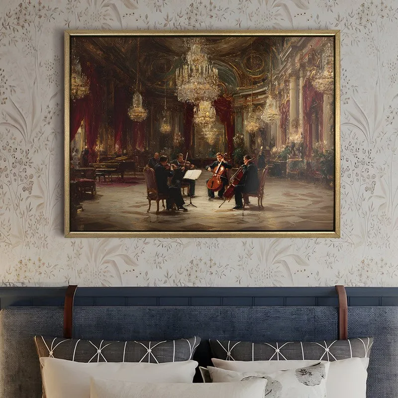 Majestic Quartet Canvas Wall Painting With Frame media 5
