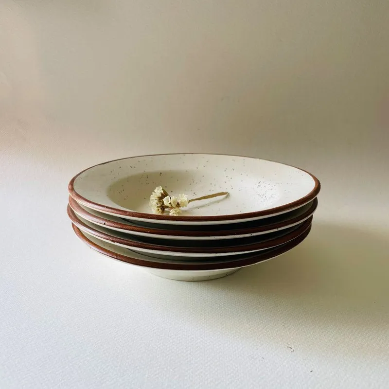 Riam Pasta Plate (Ivory) - Set Of Four media 1